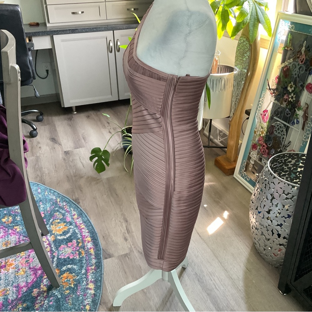 BCBG One Shoulder Blush Dress - Picture 7 of 11